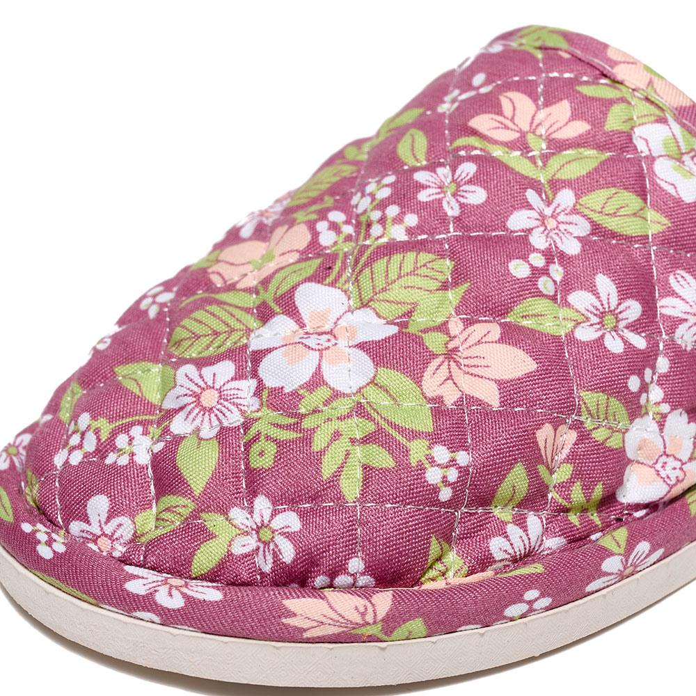 Floral Fabric Slippers Korean Style Unisex Home Shoes Soft Comfortable Non Slip Indoor Outdoor