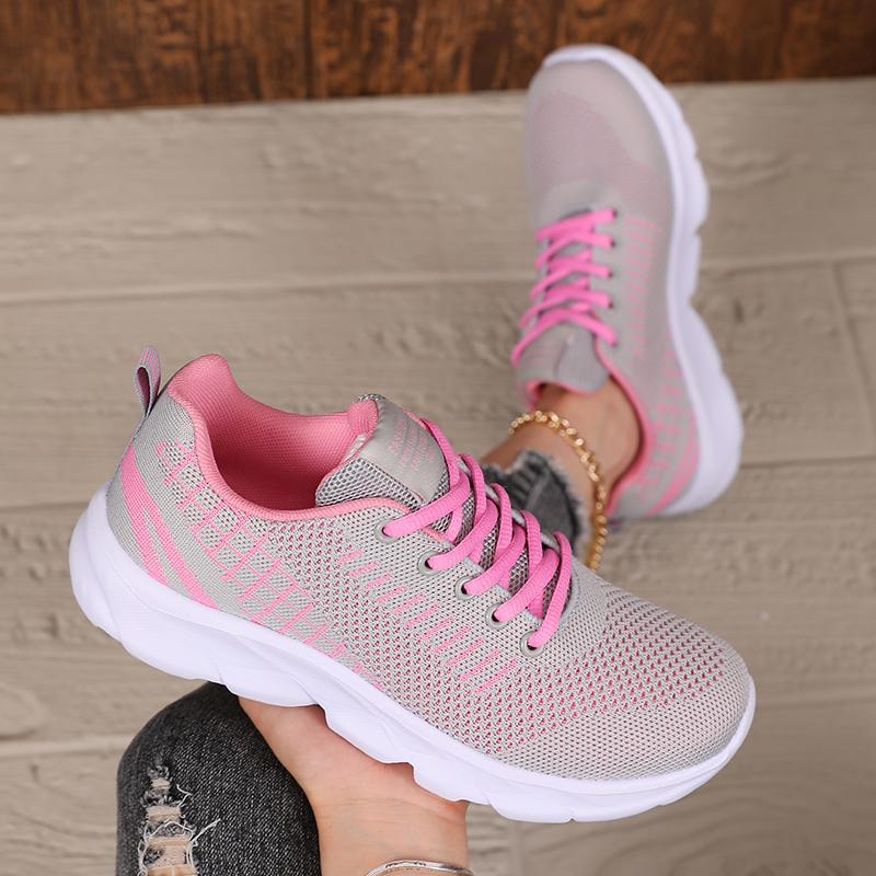 2025 New Women's Running Shoes Spring Autumn Breathable Casual Sports Shoes Mesh Anti Slip Vibration Comfortable Walking Shoes