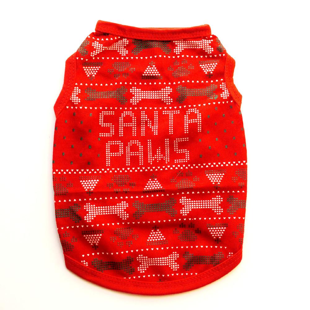 

Рождественская одежда для щенков, классический узор, хлопковая ткань, удобная и мягкая L