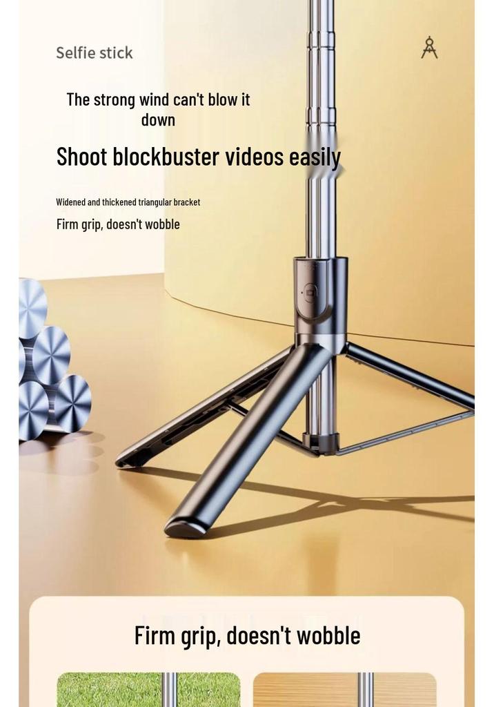 2025 Universal Anti-Shake Selfie Stick with 360° Rotation