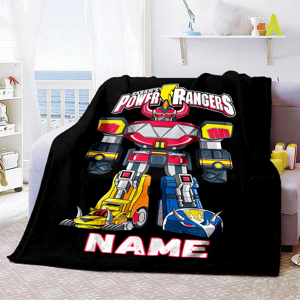 Love Transformers (8) Customize Your Name Blanket Lightweight Personalized Blanket Soft & Cozy for Picnics Seaside Office Home Decor