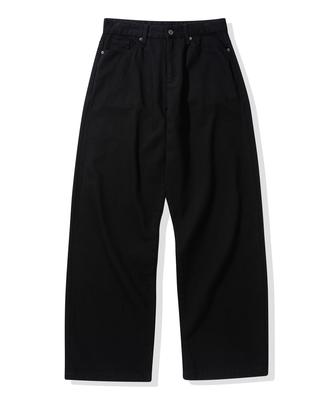 CGP Loose Straight Cotton Pants_Black