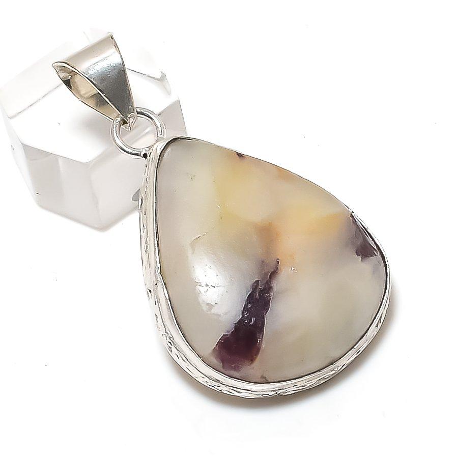 Natural Kammererite Gemstone 925 Sterling Silver Jewelry Pendant 1.97" t7C44