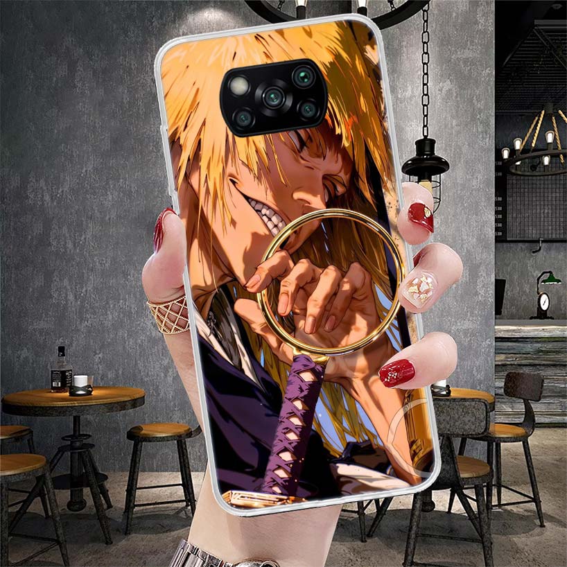 

Bleach Синдзи Хирако Мягкий чехол для телефона для Xiaomi Redmi 15C 15 13C 13 Poco X5 X6 X7 F7 Ultra M7 12C 12 10 10C 9C 9A 9T 9 Fundas Po Redmi 10A