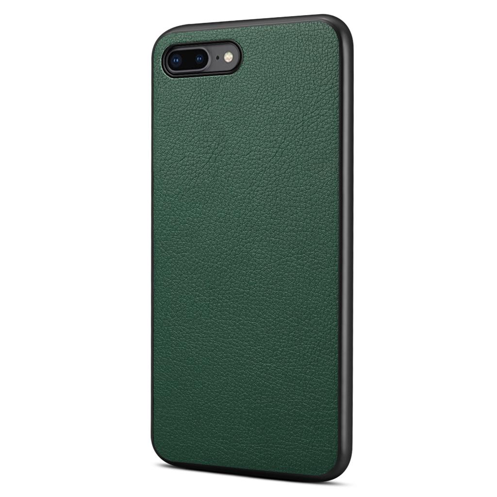 For iPhone 7 Plus/8 Plus Case Calf Texture PU+PC+TPU Protective Phone Cover