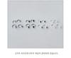 (2P)P1095W Silver S925 Silver Hook Cubic Zirconia Earrings Piercing