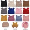 Cute Bear Ear Baby Turban Hats Autumn Winter Newboorn Boys Girls Faux Cashmere Caps Beanies Infant Bonnets Kids Warm Headwraps