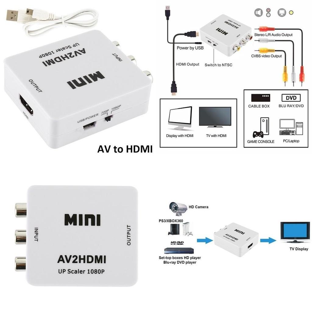 Miniav To Hdmi Converter Cable With High Speed Transmission For Home Theater Setup
