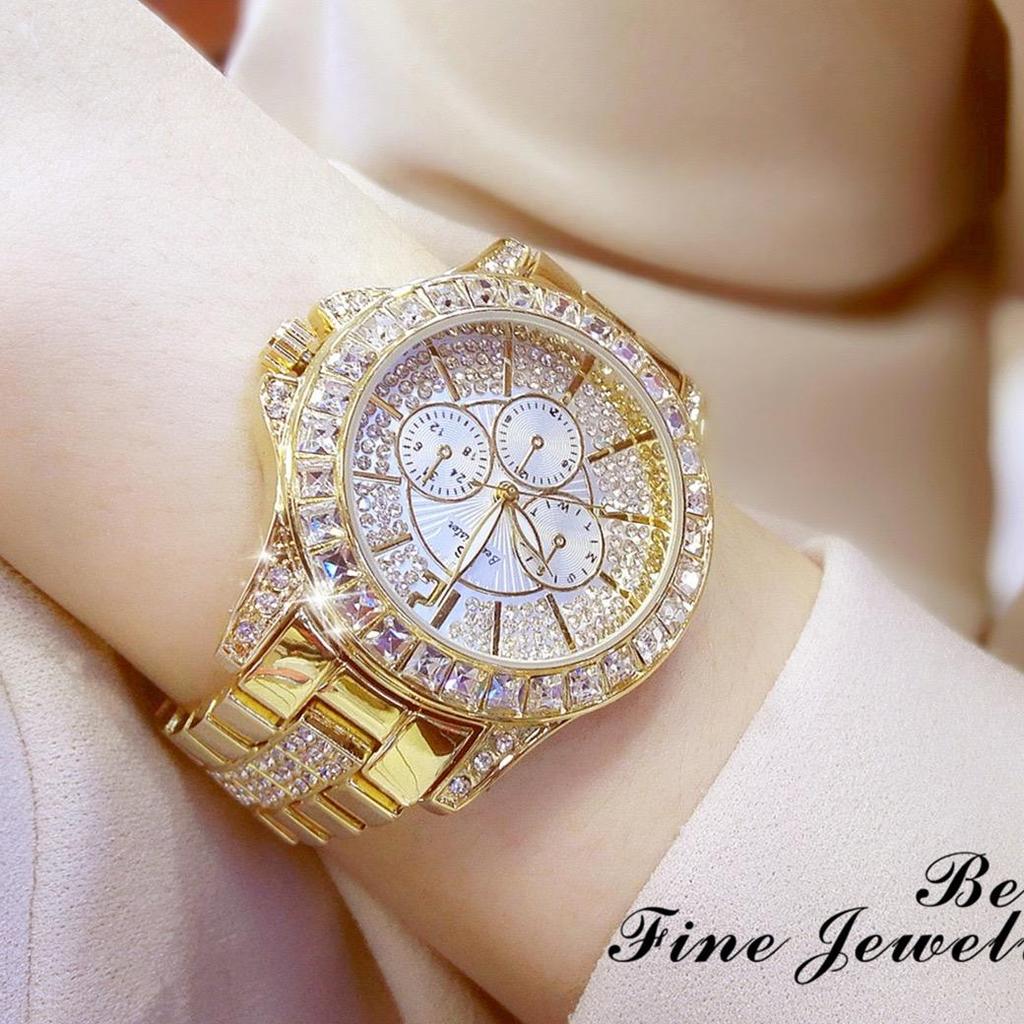 Women Watches Quartz Diamond Luxury Watch Fashion Top Brand Wristwatch Fashion Watch Ladies Crystal Jewelry Rose Gold Watch