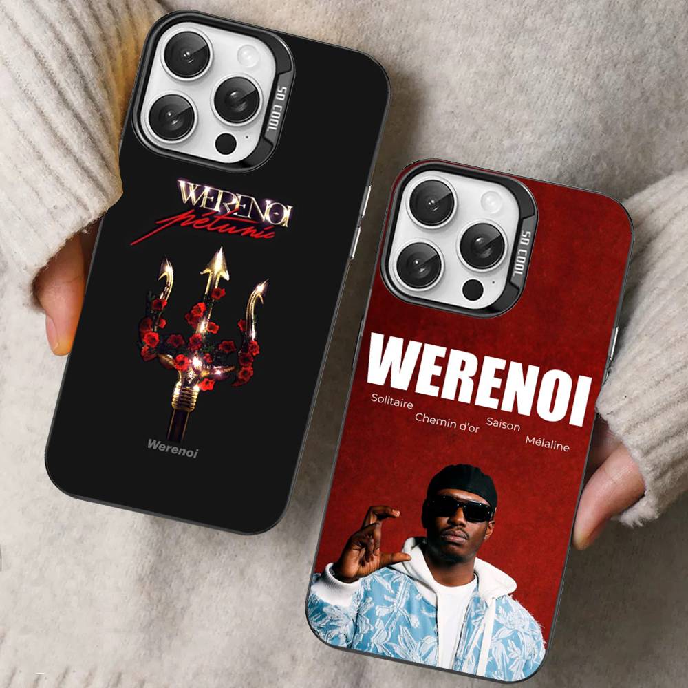 Rap W-WerenoiES Phone Case For IPhone 17 16 15 14 13 12 11 Pro Max Plus Color Silver Cover