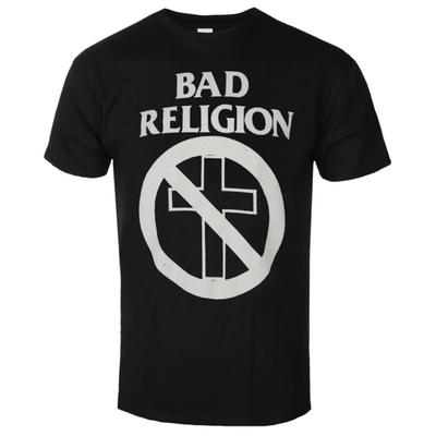 Bad Religion How Could Hell Crossbuster Pattern Printed Tshirt Hardcore Punk Style Band Tshirt For Daily And Concert Wear