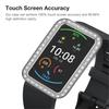 Protective Shell Rhinestone Inlaid Full Protective PC Smartwatch Protective Case for HUAWEI Watch Fit