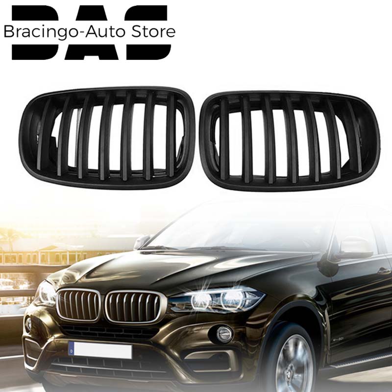 

Подходит для BMW X5 X6 E70 E71 2007-2013, передний бампер с одной планкой, решетка для почек, гоночная решетка, воздухозаборник, защита радиатора автомобиля