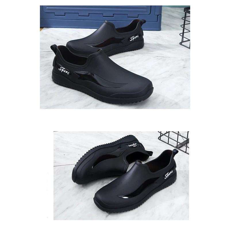 Men's Low Cut Anti Slip And Wear Resistant Work Rain Shoes