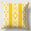 Home Decor Geometric Patterns Yellow Throw Pillow Covers Pattern Cushion Cover Suitable For Sofa Bedroom Car Pillow Cover