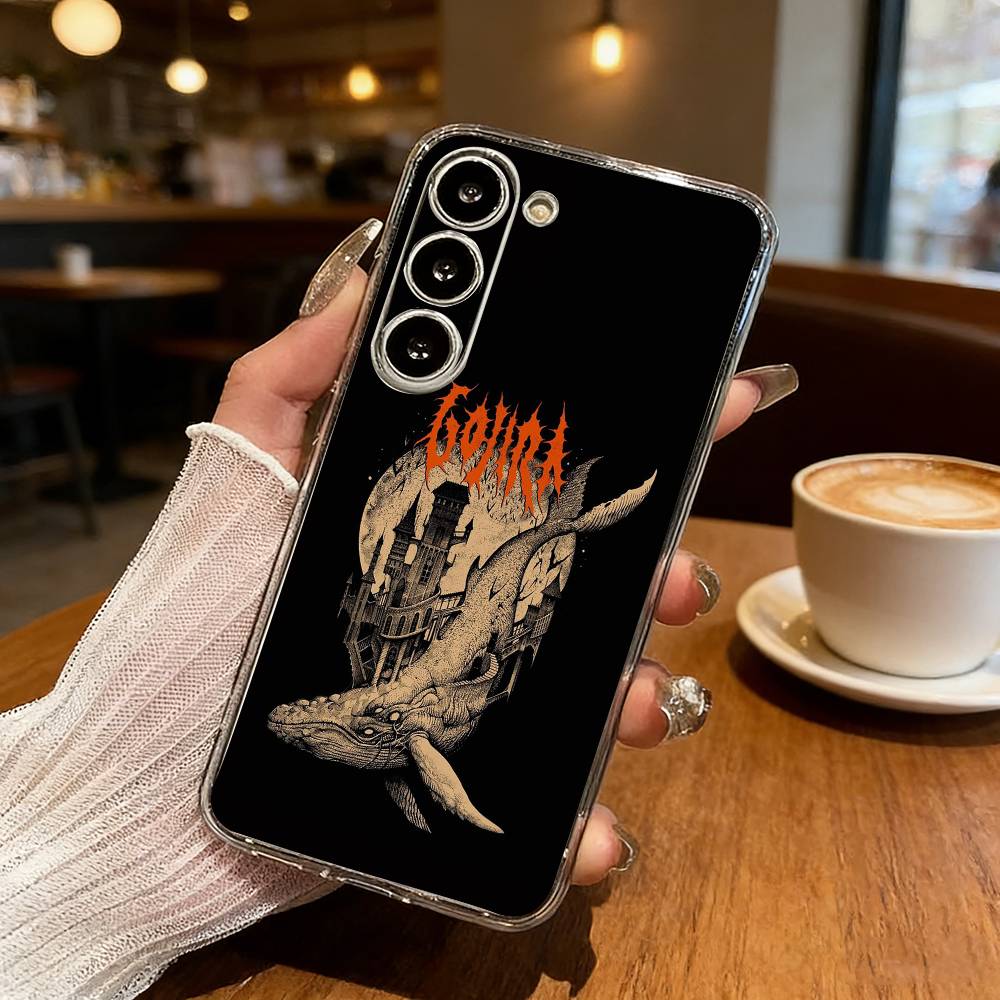 Band G-GojiraS Fortitude Phone Case For Samsung Galaxy S24 S25 S23 S22 S21 Plus S24 S25 Transparent Cover Case