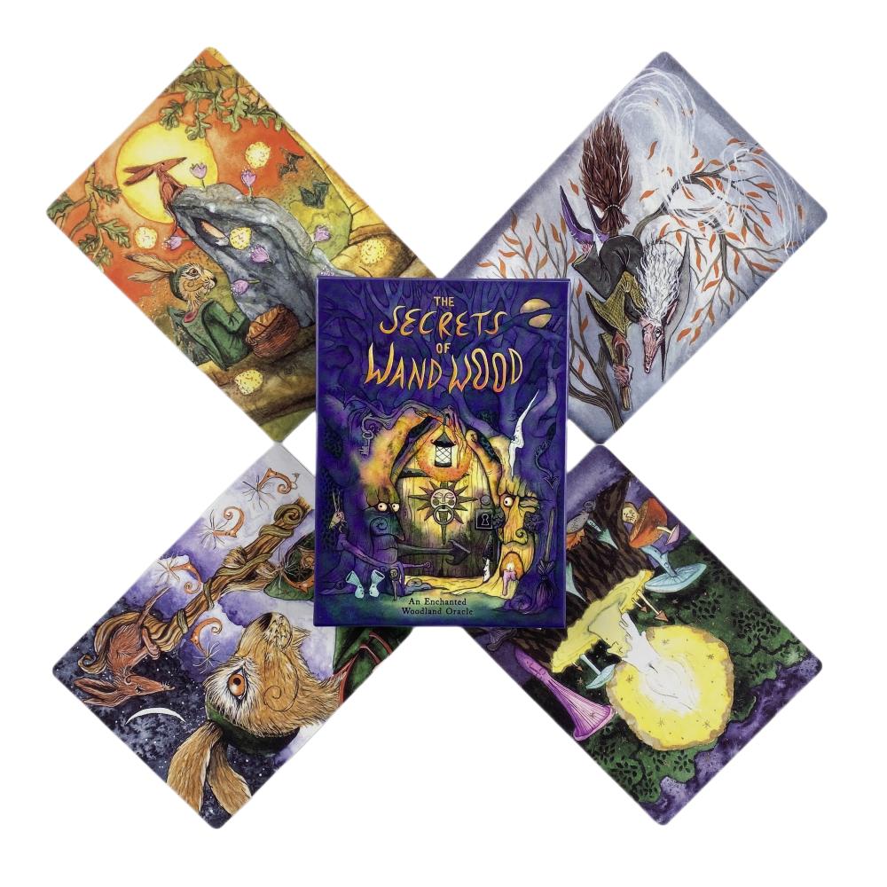 Tarot Oracle Card Mysterious Divination Tarot Card The Secrets of Wand Wood Tarot Female Girl Card Gam