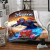 Transformers Fans Customize Text Blanket Cozy Personalized Blanket Ultra-Soft Suitable for Chair Office Office Chair Couch All-Season Use