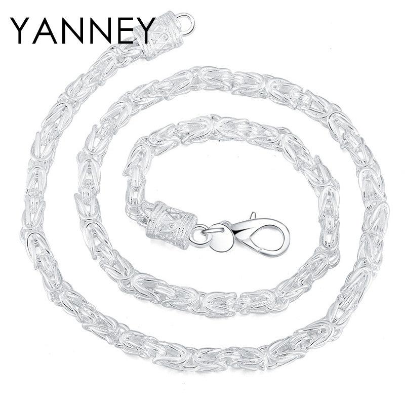Nuovo annuncio Argento Sterling 925 20 Pollici 5MM Collana Personalizzata Uomo Donna Moda Charme Hip Hop Gioielli Regalo di Natale