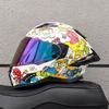 DOT ECE Certified Full Face Motorcycle Helmet Men Women ABS Shell Flip-Up Visor All-Season Use