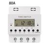 220V 60A/80A/100A Digital Timer Control Switch Weekly Programmable Time Controllor Din Rail Relay Can Set For 168 Hours