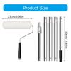 Adjustable Stainless Steel Paint Roller Set Long Household Wall Painting Tool Extendable Roller Poles Easy to Use