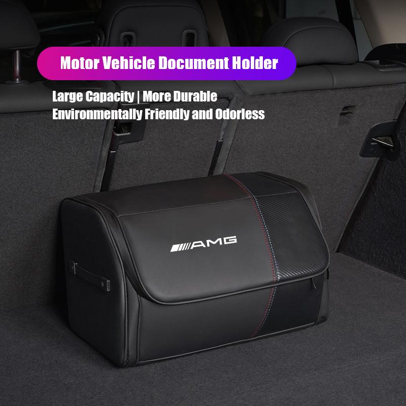 

Car Trunk Organizer Box For Mercedes Benz AMG A B C E G CLA W211 W203 W204 Large Capacity Folding Stowing Tidying Storage Bag чёрный