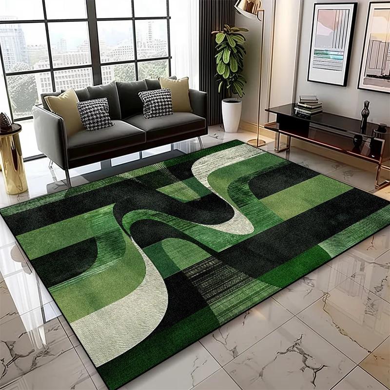 Tappeti Geometrici Moderni di Lusso per Soggiorno Decorazione Casa Tappeti Grandi Antiscivolo per Camera da Letto Tappetini Morbidi Lavabili per Comodino