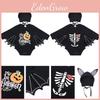 Adorable Toddler Baby Boys Girls Halloween Cosplay Bat Costume Romper Set With Hat