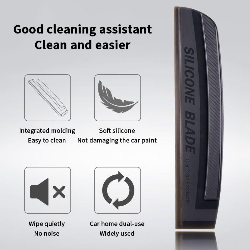 Non-Scratch Soft Silicone Handy Squeegee Car Wrap Tools Water Window Wiper Drying Blade Clean Scraping Film Scraper Accessories