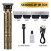 New Hair Clipper Washing Carving T9 Hair Clipper Oil Head Electric Hair Clipper Shaving Electric Hair Clipper Light Head Digital Display Household