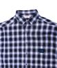 1011 GALLERY G Logo Check Shirts - Blue