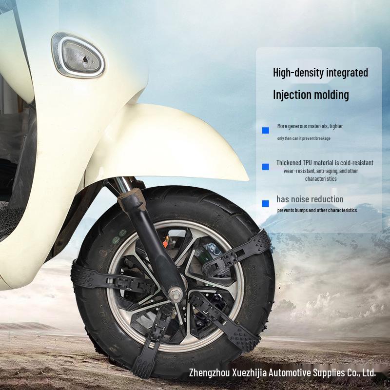 Langlebige Anti-Rutsch-Reifenkette für Elektrofahrzeuge und Dreiräder - Wintergebrauch