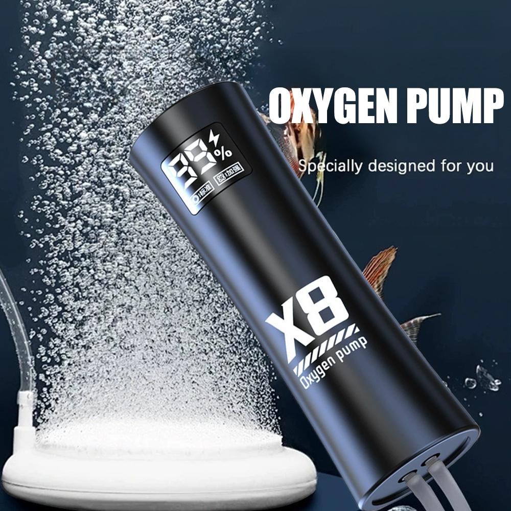 Aquarium Fish Tank Oxygen Pump Charging Dual-Purpose Air Pump Usb Lithium Battery Household Portable Fishing Oxygen Air Pump