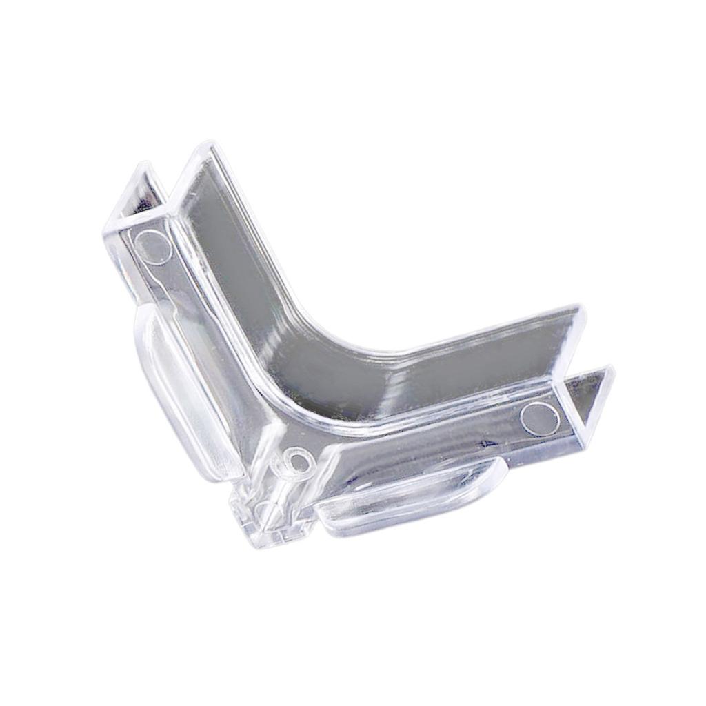 Pakke med 12 myke putebeskyttelser for akvarier Høymotstandsdyktig Enkel installasjon Akryl hjørnebeskyttere Klar støtfanger