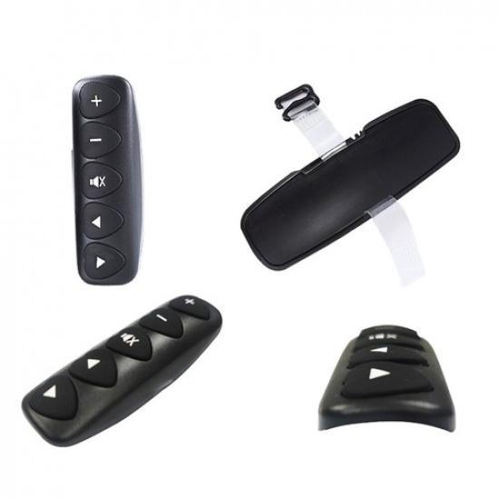 1Pair Car Steering Wheel Remote Control Luminous Wireless Controller Buttons DVD