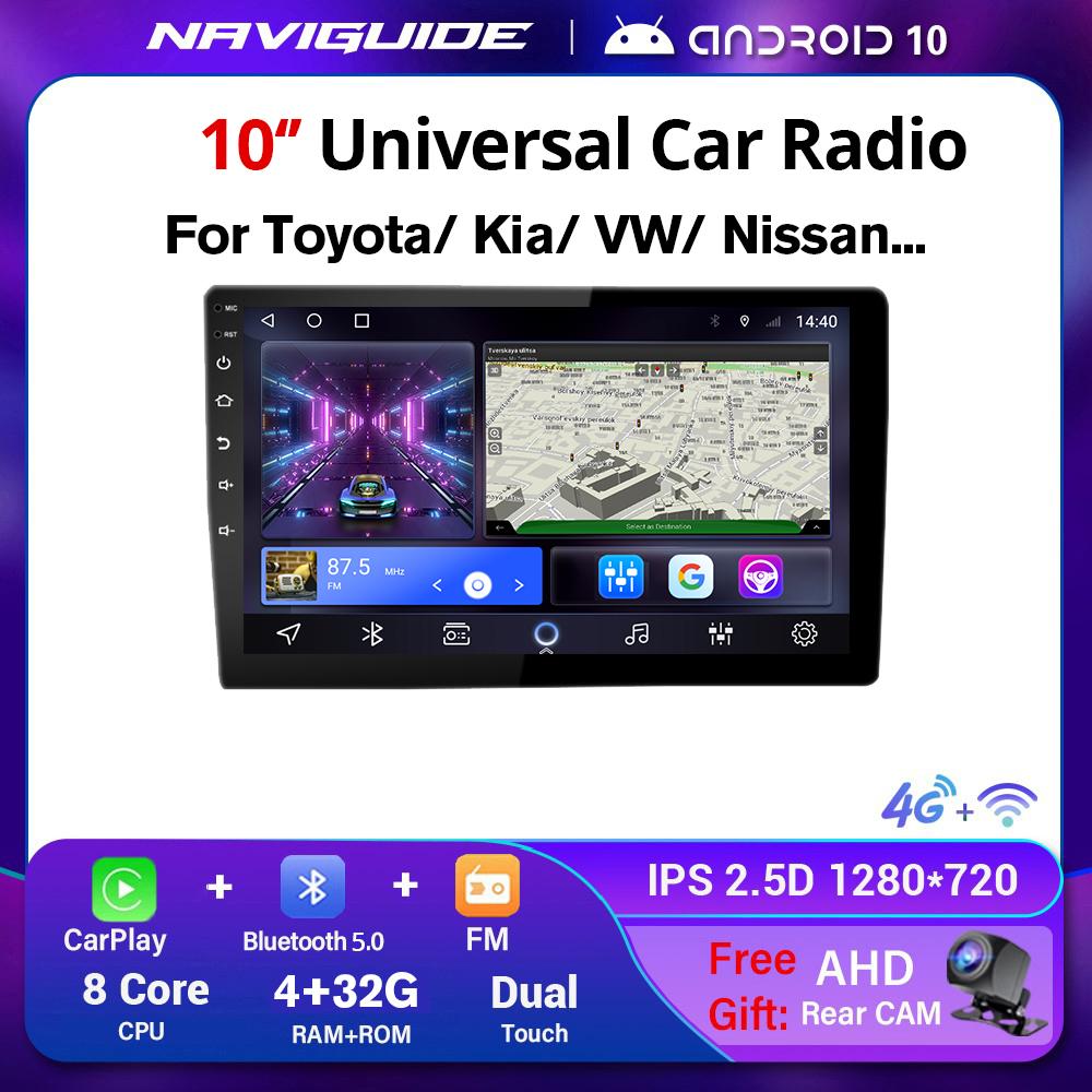 2Din 9/10 Inch Android System Universal Car Radio For Toyota Honda VW Nissan Kia Hyundai Carplay GPS BT Multimedia Player NO DVD