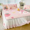 Ice Silk Latex Three-Piece Set of Summer Sleeping Mat Bed Skirt Summer Foldable Air Conditioner Soft Mat Fresh Bedspread Bedding