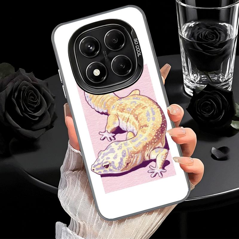 Lizards Geckos Cute Pet Shockproof Phone Case for Xiaomi Redmi Note 15 14 13 12 Pro Plus 11 11S 11T 5G Cover Anti Fall Fundas