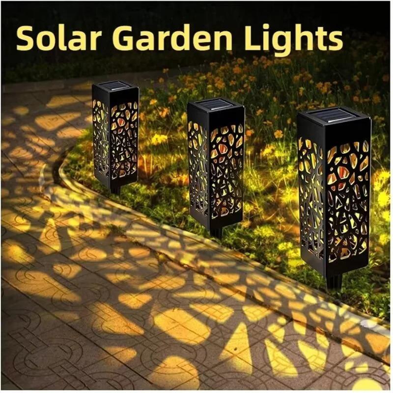 6 Pieces of Solar Outdoor Lights, Solar Decorative Path Lights, Garden Lawn Lights, Solar LED Landscape Garden Lighting, New Year Decoration