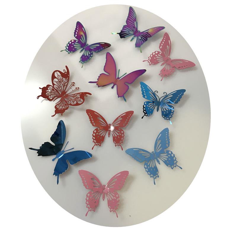 Colorful Metal Butterfly Hanging Decoration for Kindergarten, Mall, Jewelry Store, or Pastoral Corridor