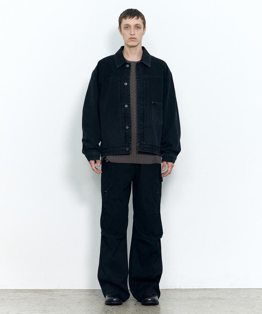 Insilence Type-1 Denim Jacket Washed Black