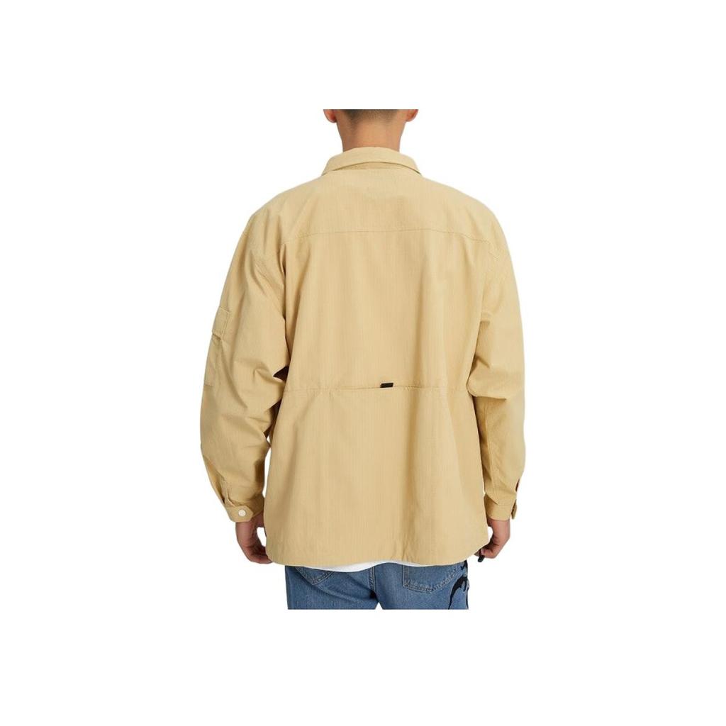 Vans Outdoor Freizeit Buchstaben Logo Bestickt Knopfleiste Mehrere Taschen Arbeitsjacke Herren Jacken Braun VN0002GWYUU