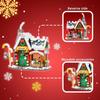 Forest House Building Blocks Snowman Cabin Toy Model Bricks Holiday Decoration Kids DIY Toys Unique Holiday Gift