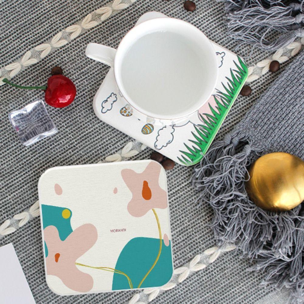 4pcs Quick-drying Cup Mat Water-absorbent Mug Mat Table Decor Insulation Pad  Tea Room