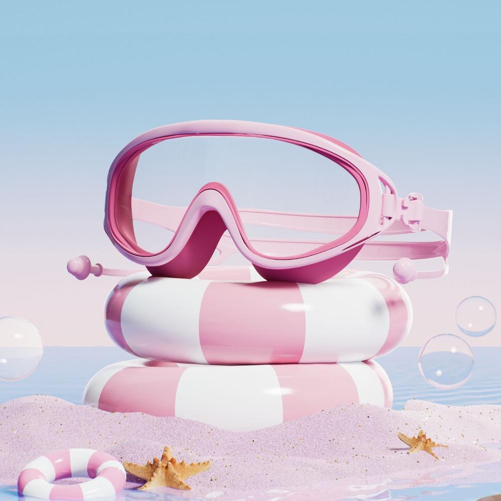 

Детские очки для плавания с защитой от запотевания, очки для плавания с большой оправой, детские очки для плавания, бассейн Style 1