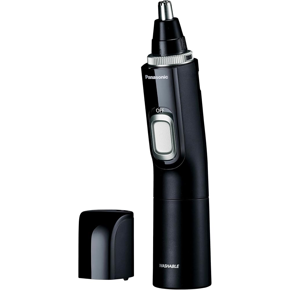 [Battery Operated] Panasonic Nose Hair Cutter Etiquette Cutter Men s Eyebrow and Beard Water Wash...