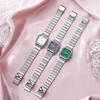 Cold Wind Ladies Small Square Watch Silver Niche Sense Women's Student Steel Belt Temperament Watch Women