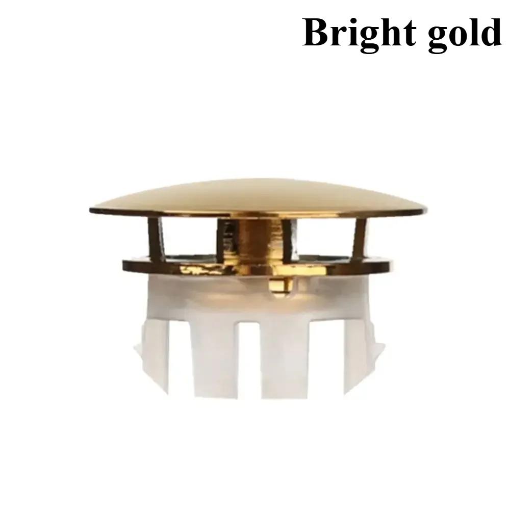 

Copper Sink Overflow Cover Trim Ring Hole Cap Wash Basin Round Double Layer Overflow Plug TubDrain Stopper Kitchen Bathroom