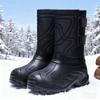 Winter Boots for Men Outdoor Waterproof Fishing Boots Plush Warm Mid-calf Cotton Shoes Men Snow Boots Lightweight EVA Work Botas